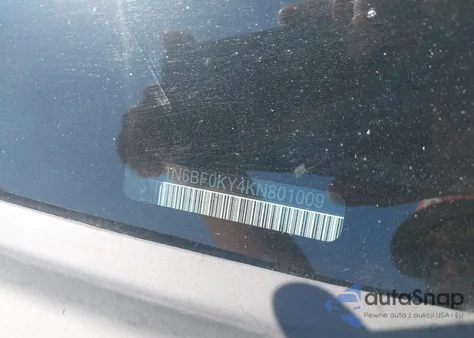 2019 Nissan Nv Cargo Nv2500 Hd S V6 z USA, uszkodzony, nr VIN 1N6BF0KY4KN801009